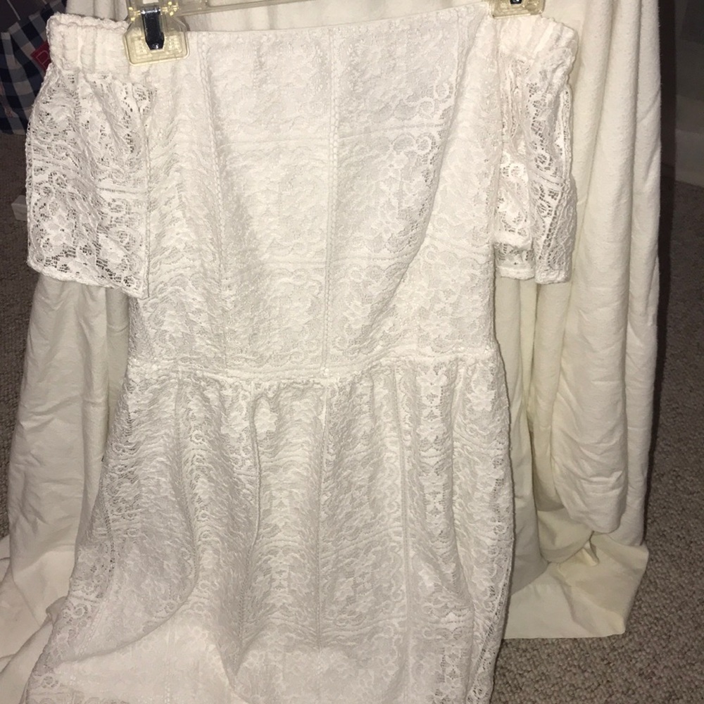 White off the shoulder dress